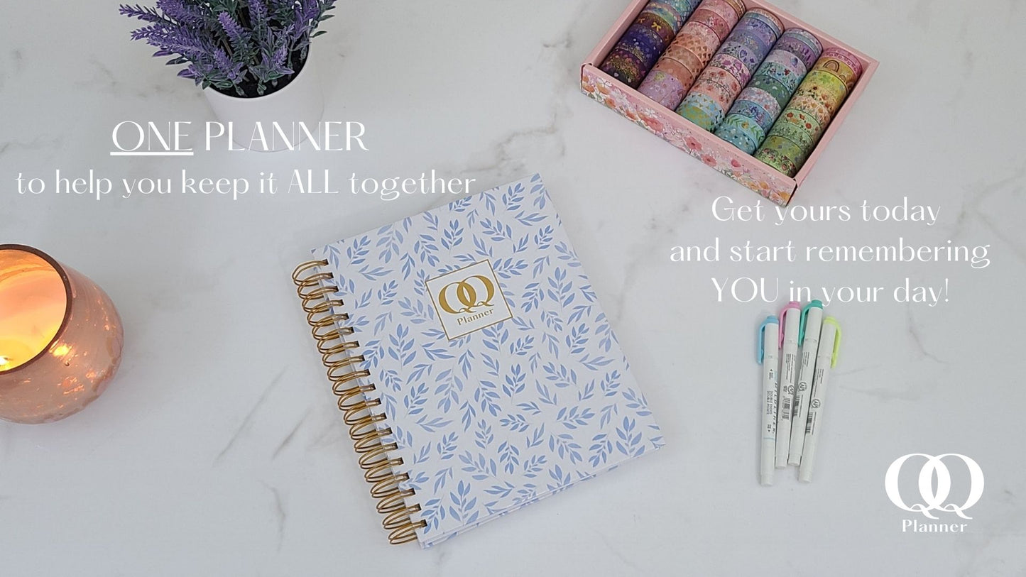 Leaf Joy BLUE | Quarterly All-in-One Planner