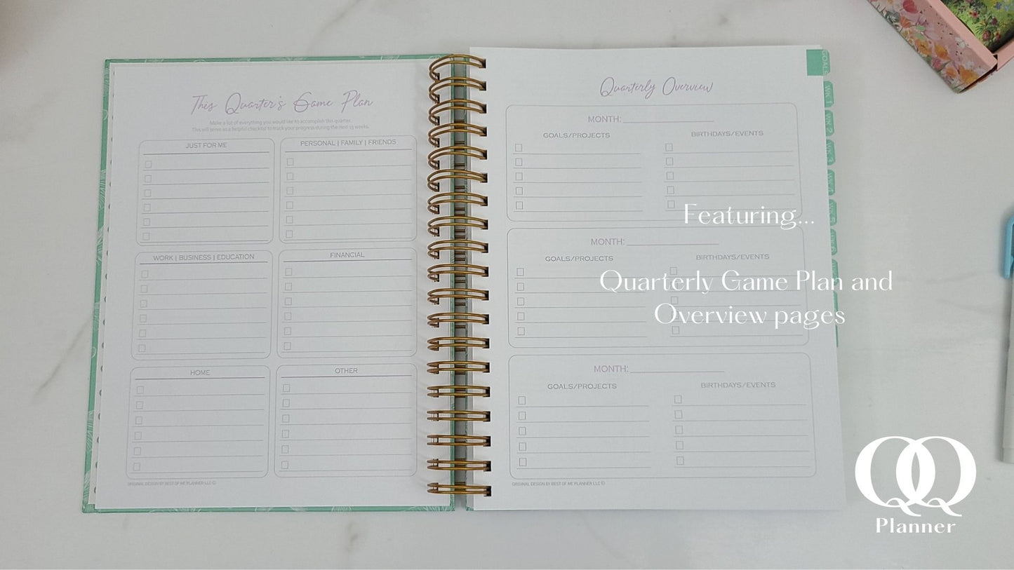 Leaf Joy PINK | Quarterly All-in-One Planner