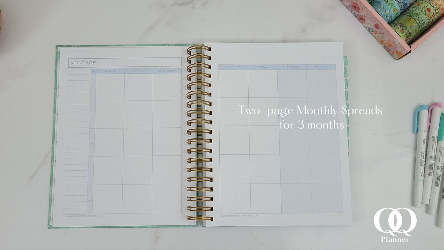 Serenity BLUE | Quarterly All-in-One Planner